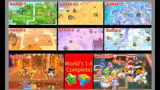 Super Mario 3D World Part 12 Gameplay (Worlds 1-8 Complete)