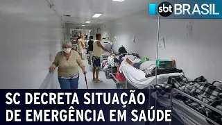 Santa Catarina decreta situação de emergência em Saúde | SBT Brasil (29/03/23)