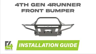 4th Gen 4Runner Front Bumper Installation