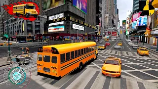 GTA 4 Crazy School Bus Crashes Ep.27