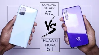 SAMSUNG GALAXY A71 VS HUAWEI NOVA 5T