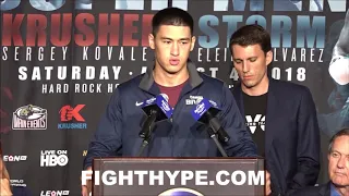 DMITRY BIVOL'S FINAL WORDS FOR ISAAC CHILEMBA: "I'M NOT GOING TO GIVE MY BELT...GOING TO KEEP IT"