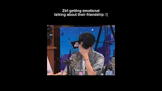 Zb1 getting emotional talking about their friendship || Their friendship is too precious 🥺