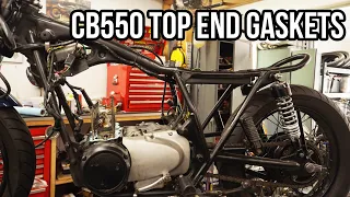 Honda CB550 top end gasket replacement. (fixing oil leaks)