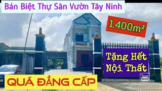 Bán Biệt Thự Sân Vườn Tây Ninh - 2 Mặt Tiền Đường Nhựa - Tặng 100% Nội Thất tại Long Chữ - Bến Cầu