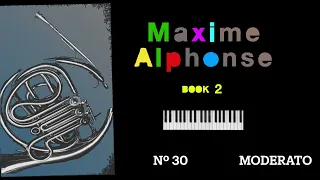 MAXIME-ALPHONSE II  Nº 30  Moderato. Horn solo & Piano