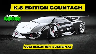 NFS Unbound - "K.S Edition" Lamborghini Countach Customization and Gameplay (Legendary Customs)