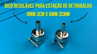 Bico Regulável para Estação de Retrabalho 8mm 3cm x 6mm 3cm