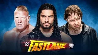 WWE Fastlane 2016 - Roman Reigns vs Brock Lesnar vs Dean Ambrose - WWE 2K16