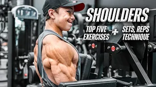 The PERFECT 5 Exercise Shoulder Workout (ESSENTIAL EXERCISES FOR MASS!) || Tristyn Lee