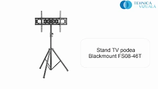 Stand TV (FS08-46T) De Podea Blackmount Pentru Diagonale 37"-55"