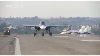 Дневные полеты российской боевой авиации в Сирии