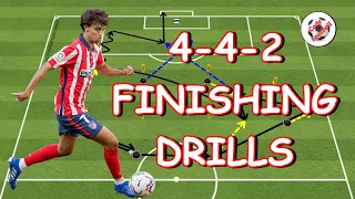4-4-2 finishing drills! 2 variations!