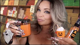 ASMR Bath and Body Works Employee Shows You NEW FALL/HALLOWEEN ITEMS (roleplay) | NAIL TAPPING