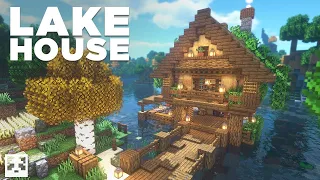 Minecraft | Lake House Tutorial [How to build]