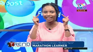 Somalia's 100m slow runner says she had a sprained leg | #TTTT