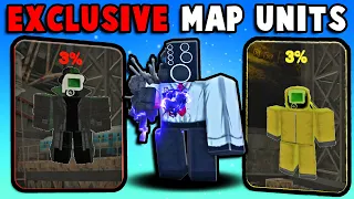 I Used EXCLUSIVE MAP UNITS ONLY vs. EVERY MODE! (Titan Tower Defense)