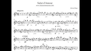 Salut d'Amour Elgar - Clarinet and Piano