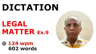 #ShorthandDictationOfAlegalMatterAt125wpm #LegalDictation #DicationAt125pm