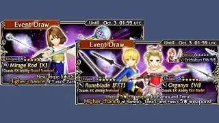 Dissidia Final Fantasy: Opera Omnia - Yuna, Ramza & Terra EX Banner Draw Pulls