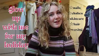 glow up with me for my holiday *clothing haul, hair, nails, waxing + new skincare*