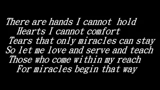 MIRACLES by Sally Deford| minus one w/ lyrics