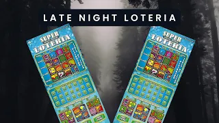 LATE NIGHT WITH SUPER LOTERIA  TEXAS LOTTERY SCRATCH OFFS