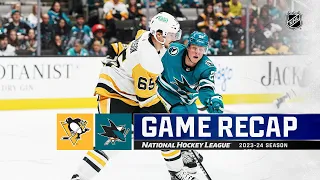 Penguins @ Sharks 11/4 | NHL Highlights 2023