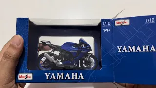 YAMAHA YZF R1 2021 scale model from Maisto 1:18 | Dream motorcycle on the shelf now