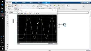 Matlab Simulink model of a Mass-Spring system