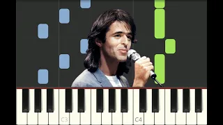 EASY piano tutorial "COMME TOI" Jean-Jacques Goldman, 1982, avec partition gratuite