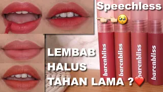 BAGUS BANGET ! BNB BARENBLISS MAKES CHEERFUL LIP VELVET REVIEW + TEST KETAHANAN | Maria Soelisty