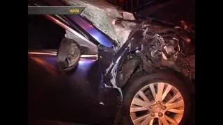 Авто ЧП. Авария на проспекте Науки в Киеве. Есть пострадавшие