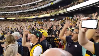 Singing "Tigerland"Preliminary Final 2017