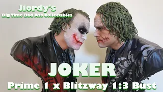 Joker Premium Bust Limited Version Prime 1 Studio x Blitzway Heath Ledger Statue 1:3 The Dark Knight