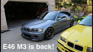 Return of my BMW E46 M3. Walk around and POV driving clips