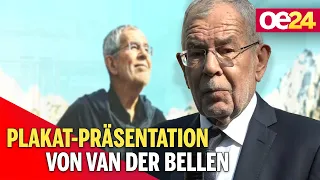Plakat-Präsentation von Van der Bellen