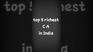 top 5 richest ca in india | rich chartered accountants| amir people #ca #shorts