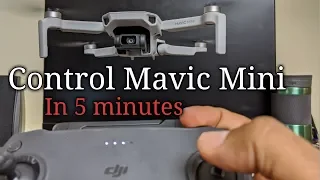 How to Operate DJI Mavic Mini Drone Controller Sticks