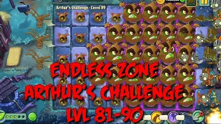 Plants vs Zombies 2 - Dark Ages | Endless Zone All Max Level Plants Test Level 81 - 90