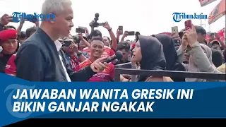 DITANYA Ganjar Pranowo soal Nasi Krawu, Jawaban Wanita Gresik Ini Bikin Ngakak