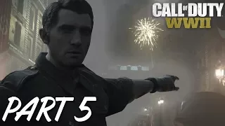 CALL OF DUTY WW2 Walkthrough Gameplay Part 5 + MISSION 5 LIBERATION ( PS4 PRO ) [4K]