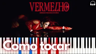 Gloria Groove - Vermelho | Tutorial Piano/Teclado |