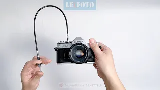 Film camera shutter release cable direction