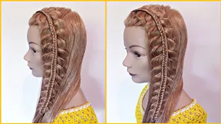 Trenzas combinadas laterales | Trenzas fáciles | La reina de las trenzas