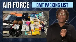 Packing for Air Force Basic Military Training|2022 #usaf #bmt