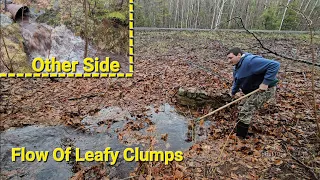 Unclogging 4 Culverts Clogged With Leaves And Major North Conway NH Floods