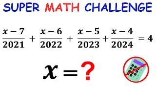 Singapore Math | Solve the rational equation | (Math Olympiad Training) | #math #maths #algebra