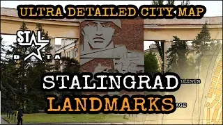 Stalingrad Landmarks: main fighting locations explained on ultra detailed city map