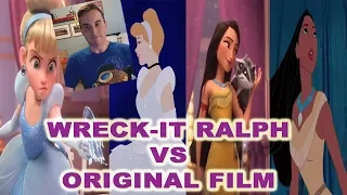 Disney Princesses Original Movies vs Wreck-It Ralph 2 Comparison